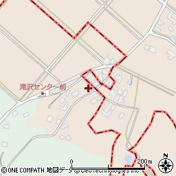 新潟県阿賀野市滝沢周辺の地図