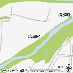 福島県伊達市梁川町広瀬尻周辺の地図