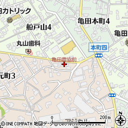 亀田農協前周辺の地図