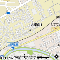 新潟県新潟市西区大学南1丁目394-7周辺の地図