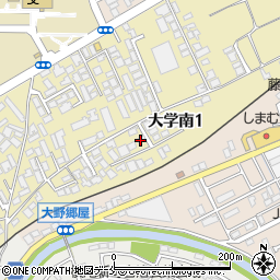 新潟県新潟市西区大学南1丁目394周辺の地図