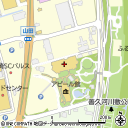 「道の駅」新潟ふるさと村公衆トイレ周辺の地図
