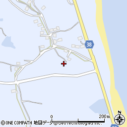 福島県相馬郡新地町大戸浜小沢北周辺の地図
