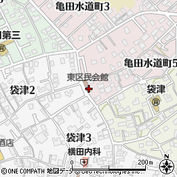 東区民会館周辺の地図