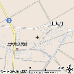 新潟県新潟市北区上大月周辺の地図