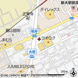 とんかつかつや新潟坂井店周辺の地図