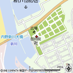 新潟市役所　保健衛生部新潟市保健所環境衛生課内野霊苑周辺の地図