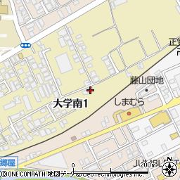 新潟県新潟市西区大学南1丁目388-3周辺の地図