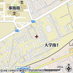 新潟県新潟市西区大学南1丁目周辺の地図