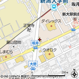 ネッツトヨタ新潟新大前店周辺の地図
