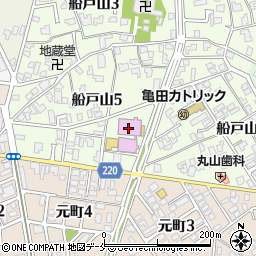 新潟市亀田市民会館周辺の地図