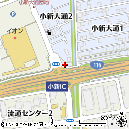 新潟県新潟市西区小新大通2丁目6周辺の地図