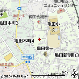 新潟県新潟市江南区亀田新明町2丁目周辺の地図