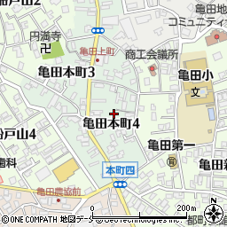 新潟県新潟市江南区亀田本町周辺の地図