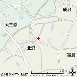 福島県新地町（相馬郡）駒ケ嶺（北沢）周辺の地図