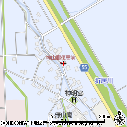 神山簡易郵便局周辺の地図