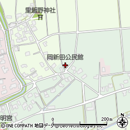 岡新田公民館周辺の地図