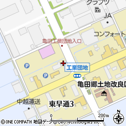 オリックスレンタカー新潟亀田店周辺の地図