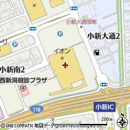 ハニーズイオン新潟西店周辺の地図