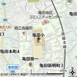 新潟市立亀田小学校周辺の地図