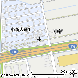 新潟県新潟市西区小新大通1丁目10-59周辺の地図