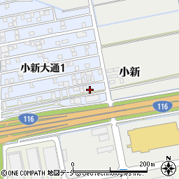 新潟県新潟市西区小新大通1丁目10-7周辺の地図