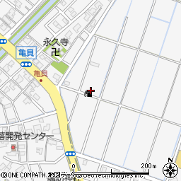 新潟県新潟市西区亀貝周辺の地図
