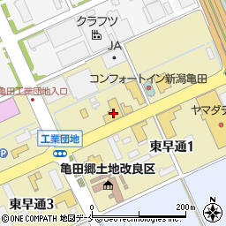 新潟スバル自動車亀田店周辺の地図