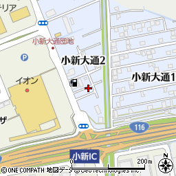 新潟県新潟市西区小新大通2丁目5周辺の地図