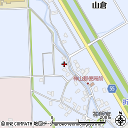 新潟県阿賀野市山倉周辺の地図