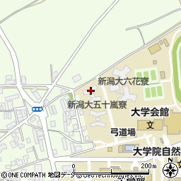 新潟大学五十嵐寮周辺の地図