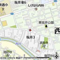 新潟県新潟市西区坂井東6丁目24周辺の地図