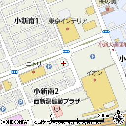 シュープラザ　新潟小新インター店周辺の地図