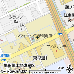 ネッツトヨタ新潟　亀田うのこ店周辺の地図