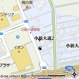 新潟県新潟市西区小新大通2丁目3周辺の地図