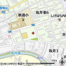 新潟県新潟市西区坂井東6丁目21周辺の地図