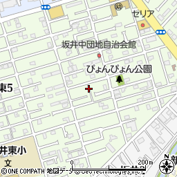 新潟県新潟市西区坂井東4丁目25周辺の地図