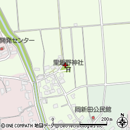 里飯野公民館周辺の地図