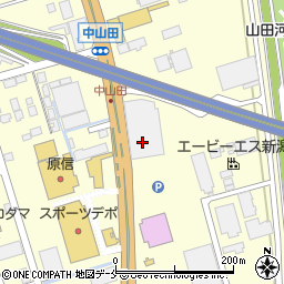 新潟ふるさと村　お土産コーナー周辺の地図