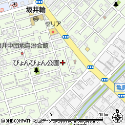 新潟県新潟市西区坂井東4丁目4周辺の地図