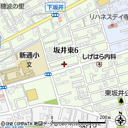 新潟県新潟市西区坂井東6丁目7周辺の地図