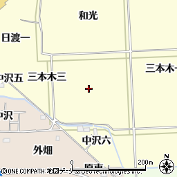 福島県伊達郡国見町藤田三本木二周辺の地図