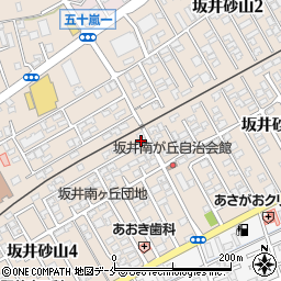 新潟県新潟市西区坂井砂山周辺の地図