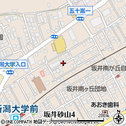 新潟県新潟市西区坂井砂山3丁目周辺の地図