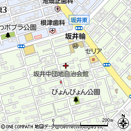 新潟県新潟市西区坂井東4丁目13周辺の地図