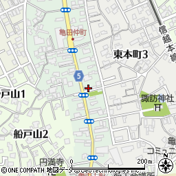 新潟信用金庫亀田支店周辺の地図
