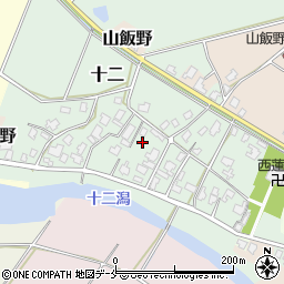 新潟県新潟市北区十二周辺の地図