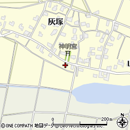 灰塚公民館周辺の地図