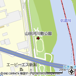 山田河川敷公園周辺の地図
