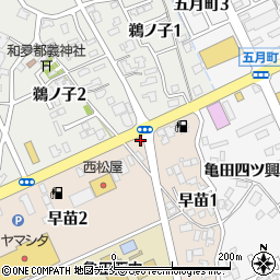 メガネスーパー　亀田店周辺の地図